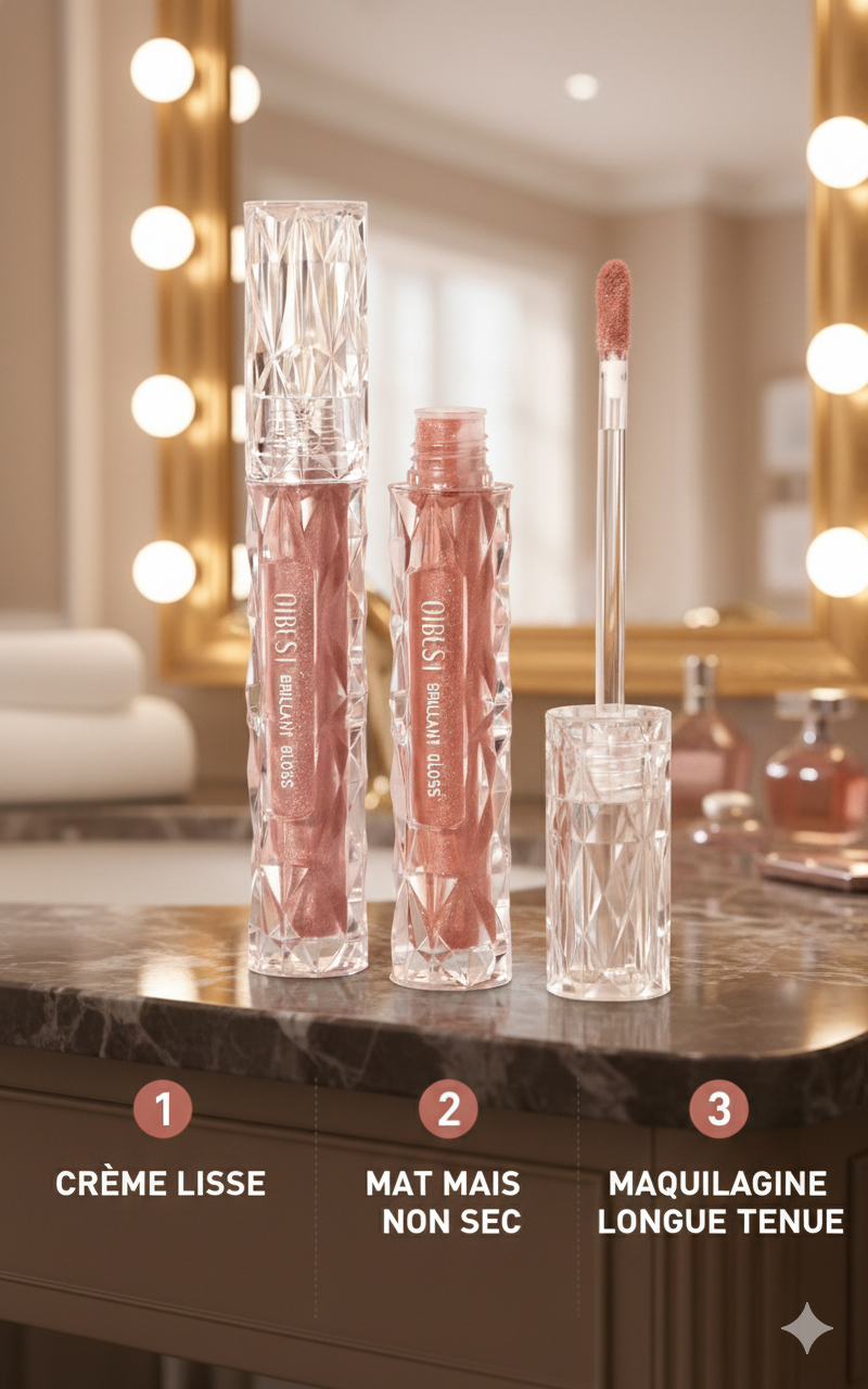 Gloss Pailleté Waterproof Disponible 5 Couleurs Brillantes