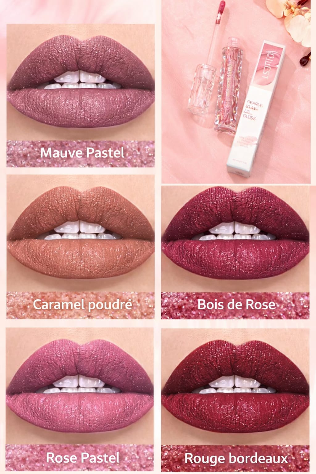 Gloss Pailleté Waterproof Disponible 5 Couleurs Brillantes