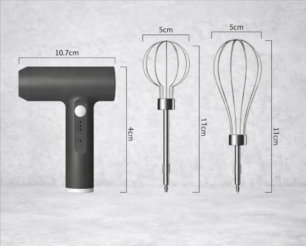 Mixeur à Main Sans Fil 3 Vitesses